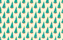 Christmas Tree Decoration Forest Pattern
