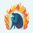 © Marusya Wrobel/Stocksy - Concept of Person safe from stress at home