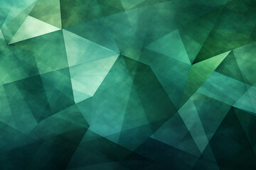 Wall Mural - green abstract background with triangles