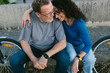 © Lightsy/Stocksy - A woman hugs her husband