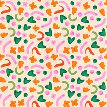 Abstract Spring Pattern Background