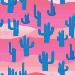 Sticker - Seamless Colorful Cactus Pattern.

Seamless pattern of Cactus in colorful style. Add color to your digital project with our pattern!