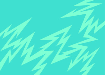 Poster - simple background with jagged lightning pattern