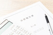 © years - デスクに置かれた決算報告書