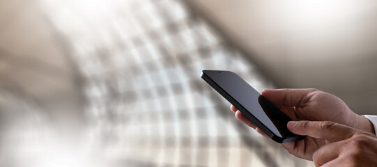 Fototapete - businessmen use smartphones to find online search engine optimization for analysis seo concept infor