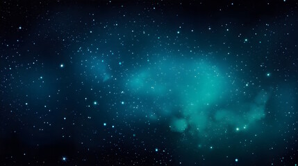  Vector Stars in Black, Deep Blue, Teal, and Sky Blue Gradually Overlapping on a Serene Night Sky, a Captivating and Imaginative Composition. Generative AI