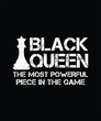 Black Queen Most Powerful Chess American Women Gift T-Shirt