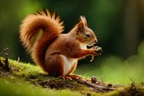 squirrel on a tree, beautiful wallpapers, textures and backgrounds - Generative AI