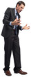 © vectorfusionart - Digital png photo of furious caucasian businessman on transparent background