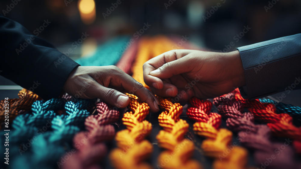 Collective Effort Integration and Unity with teamwork concept as a ...