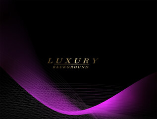 Canvas Print - Illustration with bright purple smooth wave with fine mesh