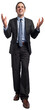 © vectorfusionart - Digital png photo of furious caucasian businessman on transparent background
