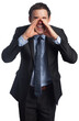 © vectorfusionart - Digital png photo of calling caucasian businessman on transparent background