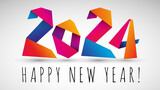 Fototapeta Niebo - Happy New Year 2024
