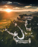 Fototapeta Na ścianę - Castle Hochosterwitz in Austria during Sunrise