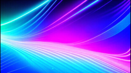 Wall Mural - abstract futuristic background with gold pink blue glowing neon moving high-speed wave lines and bok