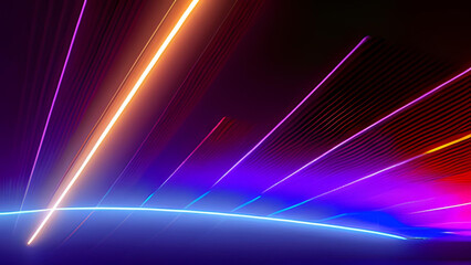 Wall Mural - concept of leading in business, hi-tech products, warp speed wormhole science vector design. horizon