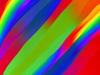 Poster - Abstract Rainbow Background, Generative AI Illustration