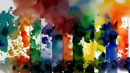 Wall Mural - watercolor background image