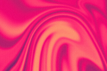 Wall Mural - Wavy purple, pink, orange grain noise gradient background