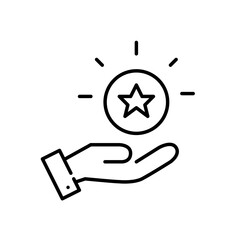 Collection bonus points. Customer loyalty rewards program. Pixel perfect, editable stroke icon