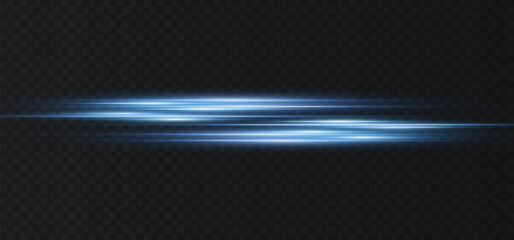 Wall Mural - vector illustration in blue color. set of light effects. glare and flash. bright beams of light. glo