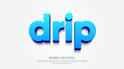 Poster - Water drip editable text effect