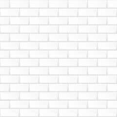  White brick wall.