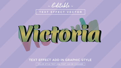 New amazing editable text effect style vector 