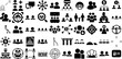 Mega Set Of Group Icons Pack Black Drawing Pictogram Together, Team, Silhouette, Icon Pictogram Isolated On White Background