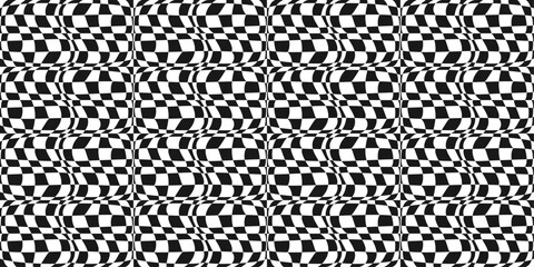 Poster - Checkerboard convex pattern, seamless and vector. For packaging, wallpaper, surfaces, print, design.