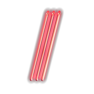 Red luminous symbol