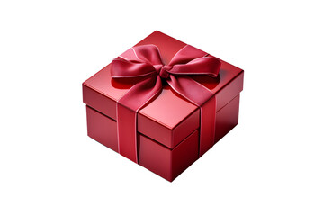 Wall Mural - red gift box with ribbon