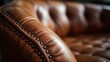 © VERTEX SPACE - home interior design element close up detail of button leather sofa texture, image ai generate