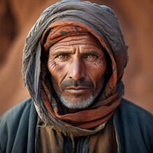 Portrait Of A Berber Man. Generative AI.