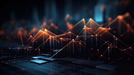 Abstract digital data background. Art can be used in the description of network abilities, technological processes, digital storages, science, education, etc.