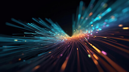 Aufkleber - Abstract digital data background. Art can be used in the description of network abilities, technological processes, digital storages, science, education, etc.