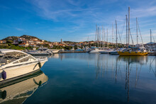 View Of Boats In Marina Di Porto Rotondo, Porto Rotondo, Sardinia