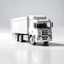 A Toy Car On White Background,shallow Depth Of Field, Ai Generative
