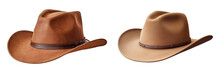 A Cowboy Hat Isolated On Transparent Background - Generative AI