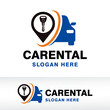 auto car rental logo design, vector, icon, symbol, template