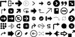 Mega Collection Of Right Icons Set Hand-Drawn Isolated Modern Web Icon Icon, Foot, Homosexual, Way Doodle Isolated On White