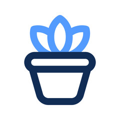 Poster - plant outline color icon