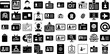 Big Collection Of Id Icons Pack Hand-Drawn Solid Vector Pictogram Icon, Identification, Badge, Card Element Vector Illustration
