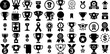 © roberta - Big Collection Of Award Icons Bundle Isolated Cartoon Symbol Leisure, Victory, Ribbon, Icon Illustration For Computer And Mobile