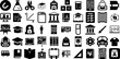 Massive Collection Of Education Icons Bundle Hand-Drawn Black Cartoon Web Icon Frog, Tool, Chat, Health Silhouette For Computer And Mobile