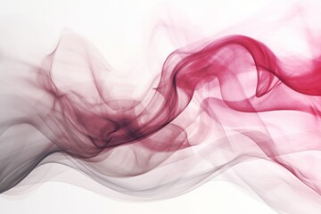 Aufkleber - abstract magenta smoke background, Ethereal Silhouette: Abstract Waves of Red Smoke Over a Contrasting White Background, in the Style of Light Magenta and Light Gray