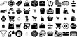 Massive Set Of Shopping Icons Collection Hand-Drawn Isolated Drawing Web Icon Purchase, Shopping Centre, Mark, Goodie Clip Art Isolated On White Background