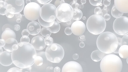 Poster - Seamless abstract minimal white bokeh blur background texture. Generative Ai