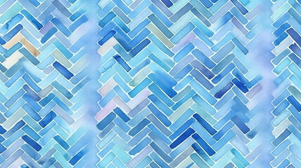 Poster - Abstract cute zigzag background texture. Generative Ai
